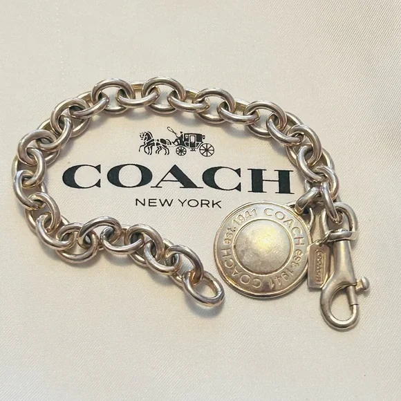 Coach 925 Sterling Silver Charm Bracelet - Picture 14 of 14